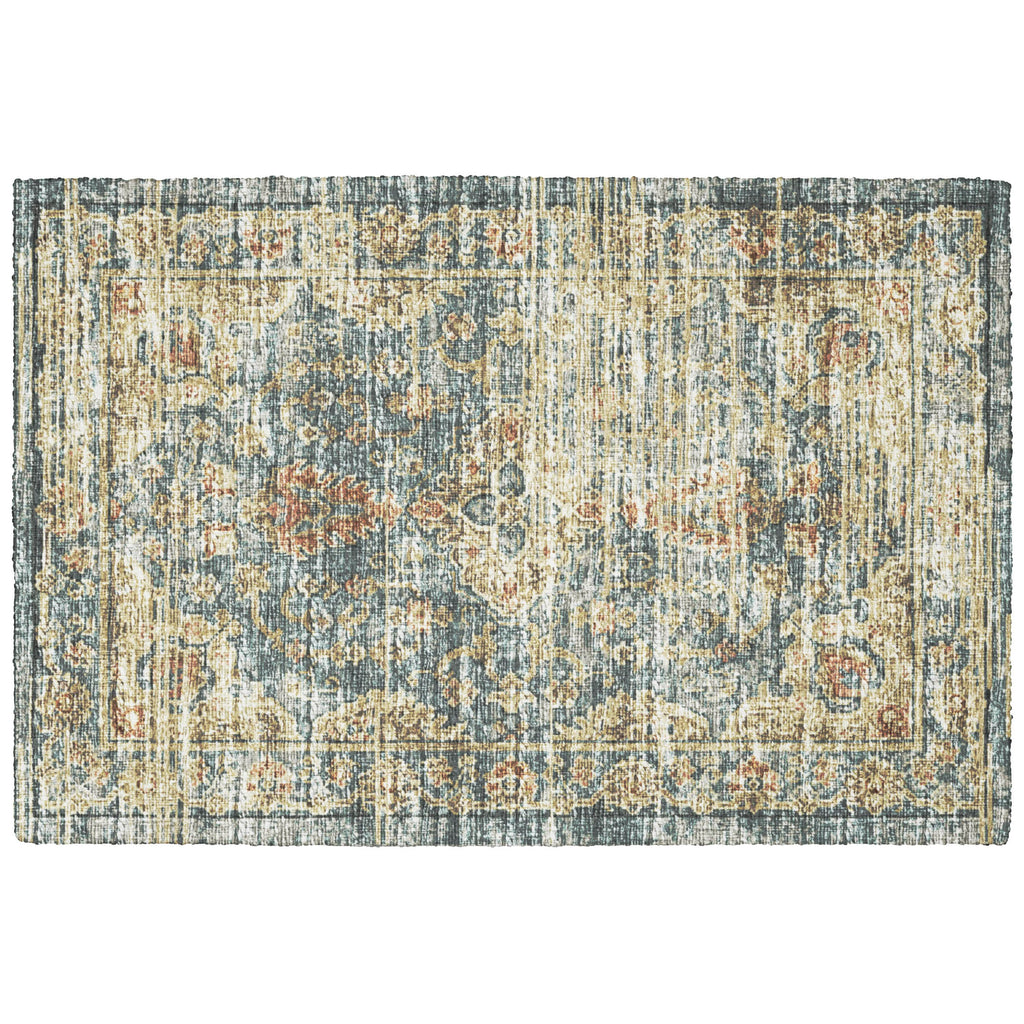 dalyn tuscany tu13 teal rug