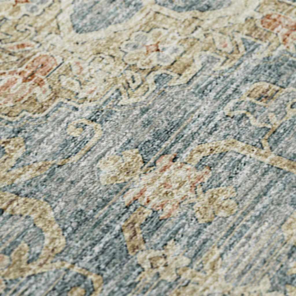 dalyn tuscany tu13 teal rug