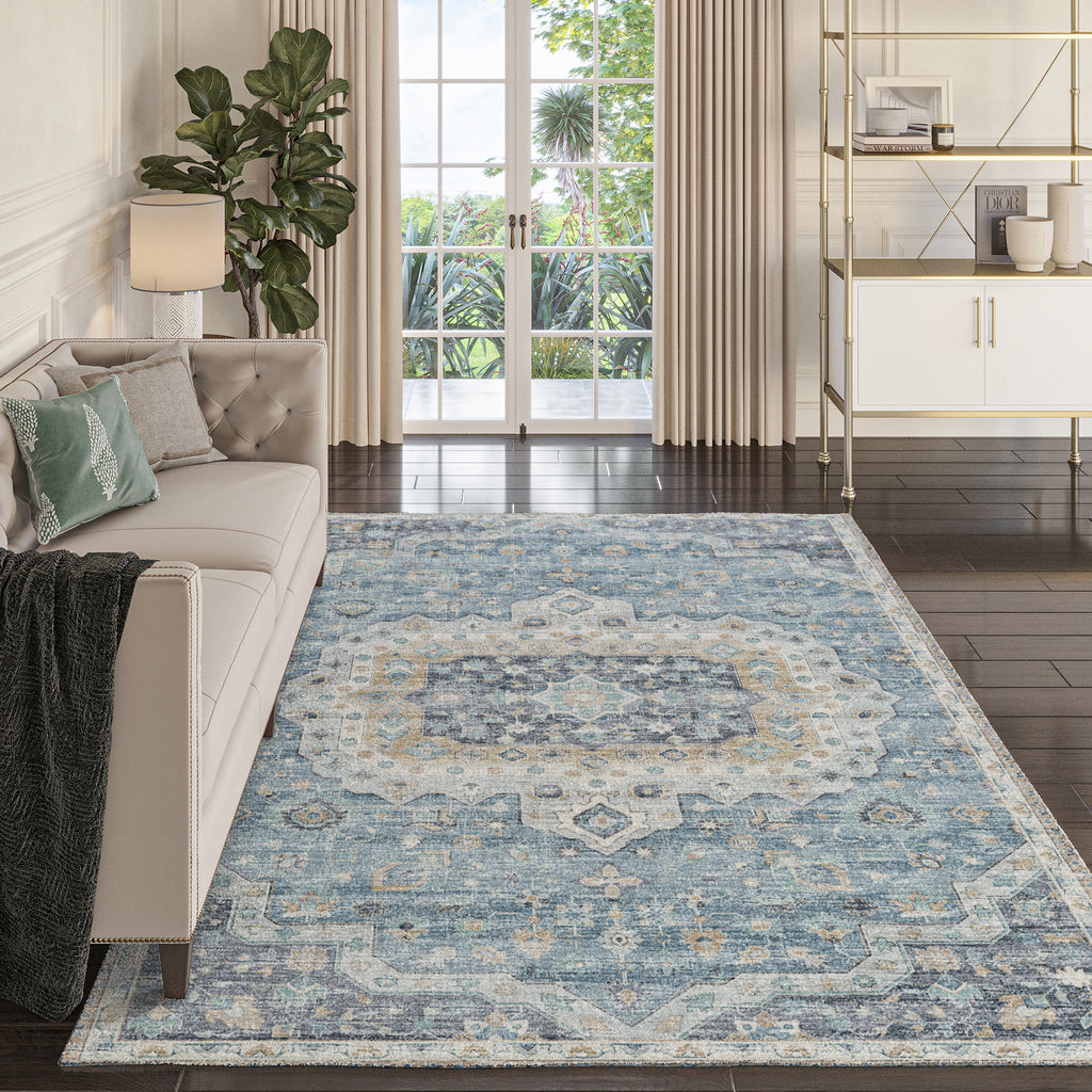 dalyn tuscany tu4 blue rug