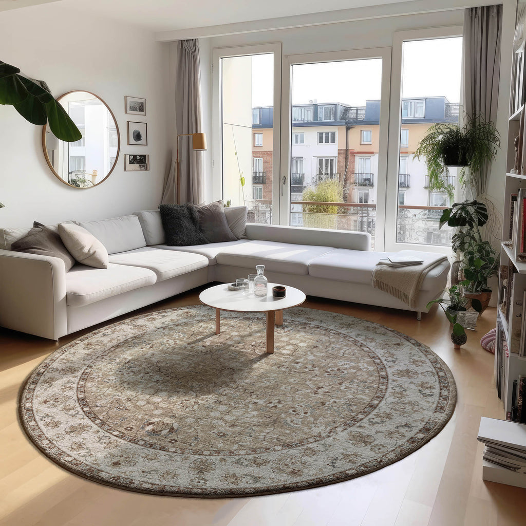 dalyn tuscany tu5 taupe rug