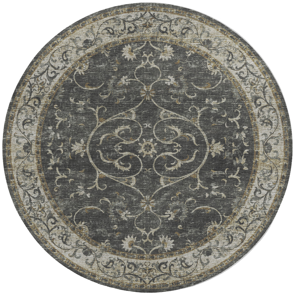 dalyn tuscany tu6 charcoal rug