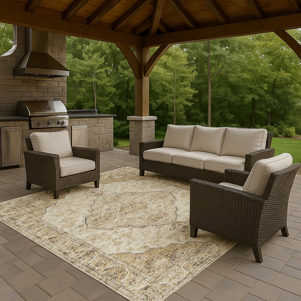 dalyn tuscany tu9 gold rug