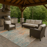 dalyn trevi tv13 teal rug