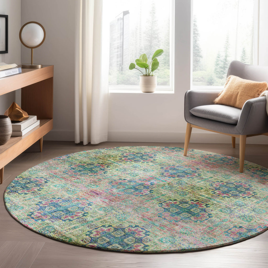 dalyn trevi tv16 green rug