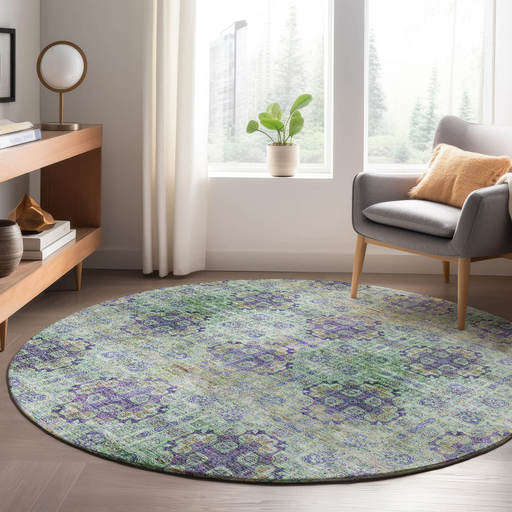dalyn trevi tv16 purple rug