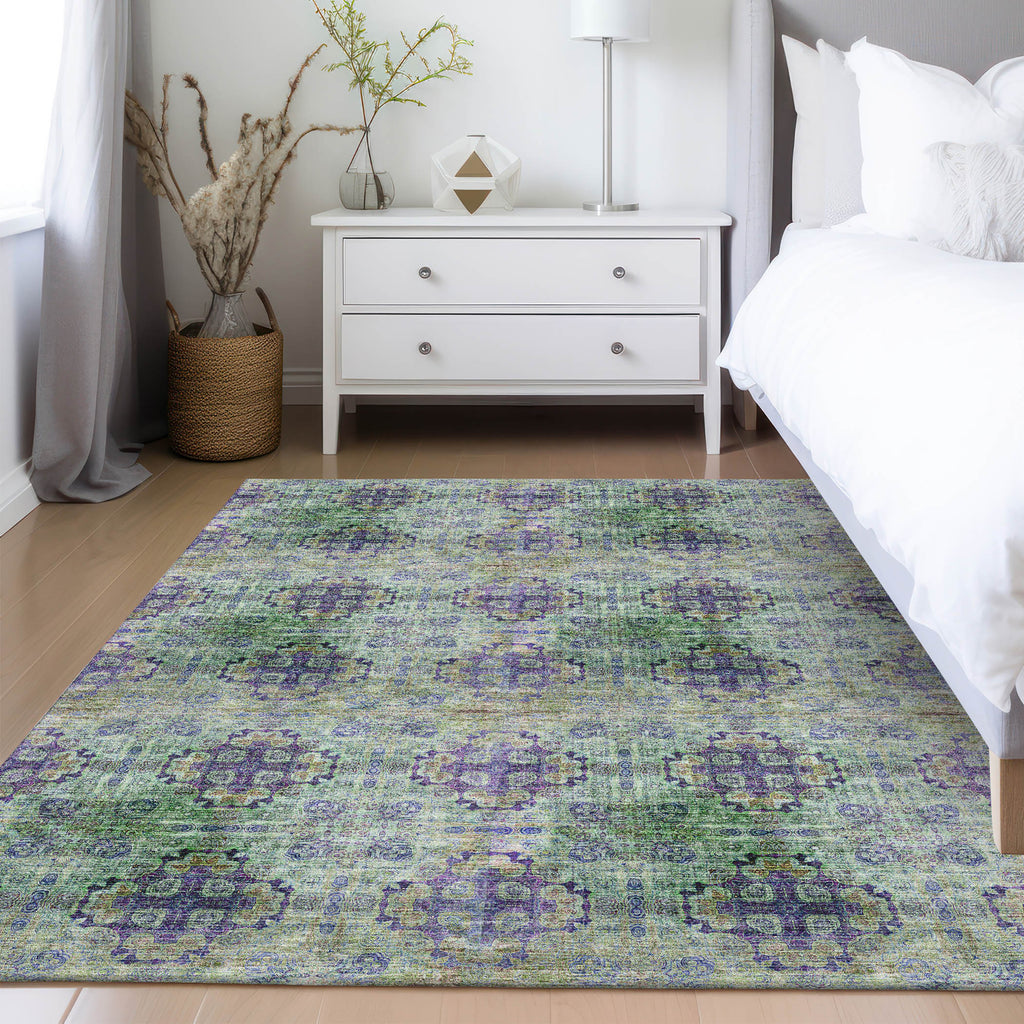 dalyn trevi tv16 purple rug