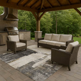 dalyn trevi tv18 gray rug