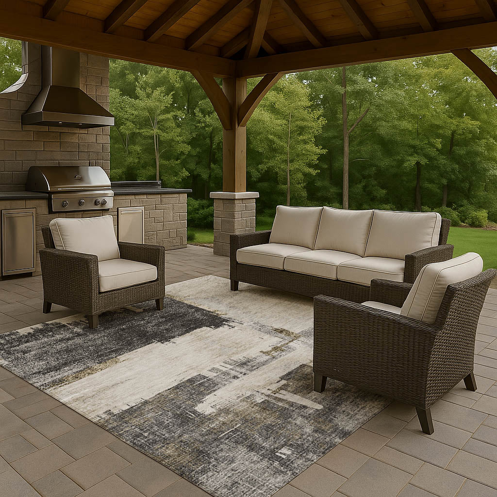 dalyn trevi tv18 gray rug