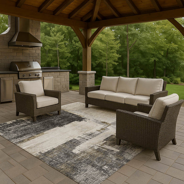 dalyn trevi tv18 gray rug