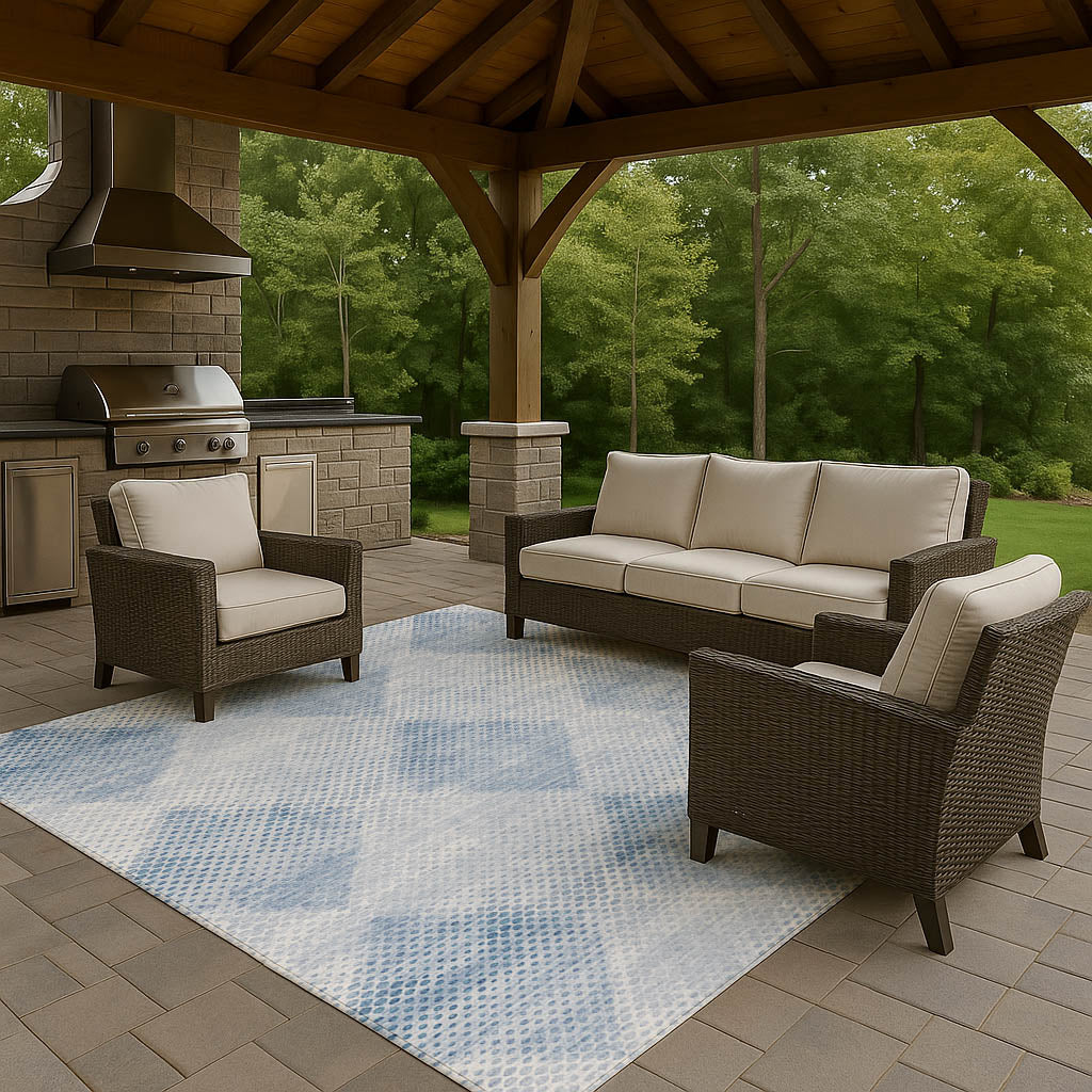 dalyn trevi tv4 blue rug