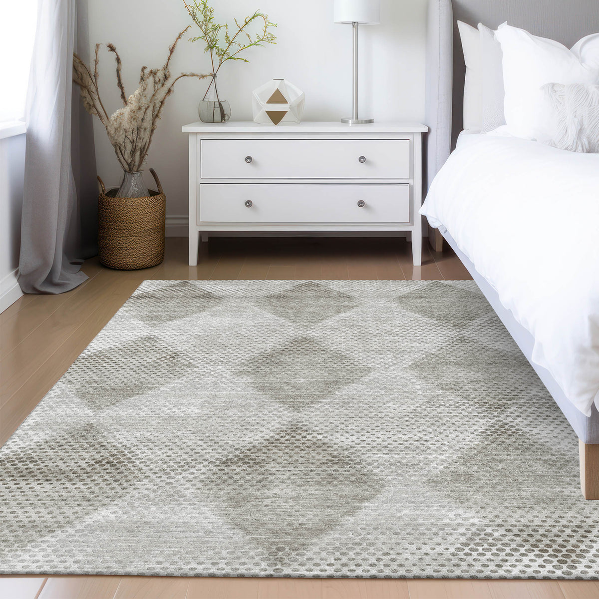 dalyn trevi tv4 gray rug