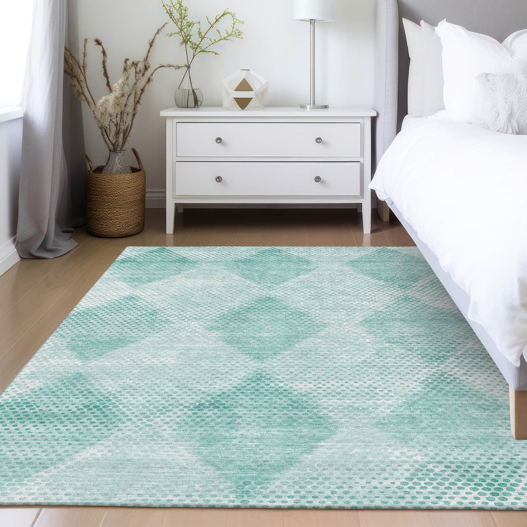dalyn trevi tv4 teal rug