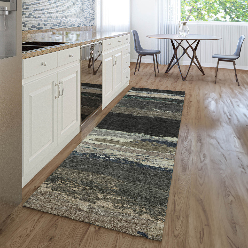 dalyn trevi tv8 black rug