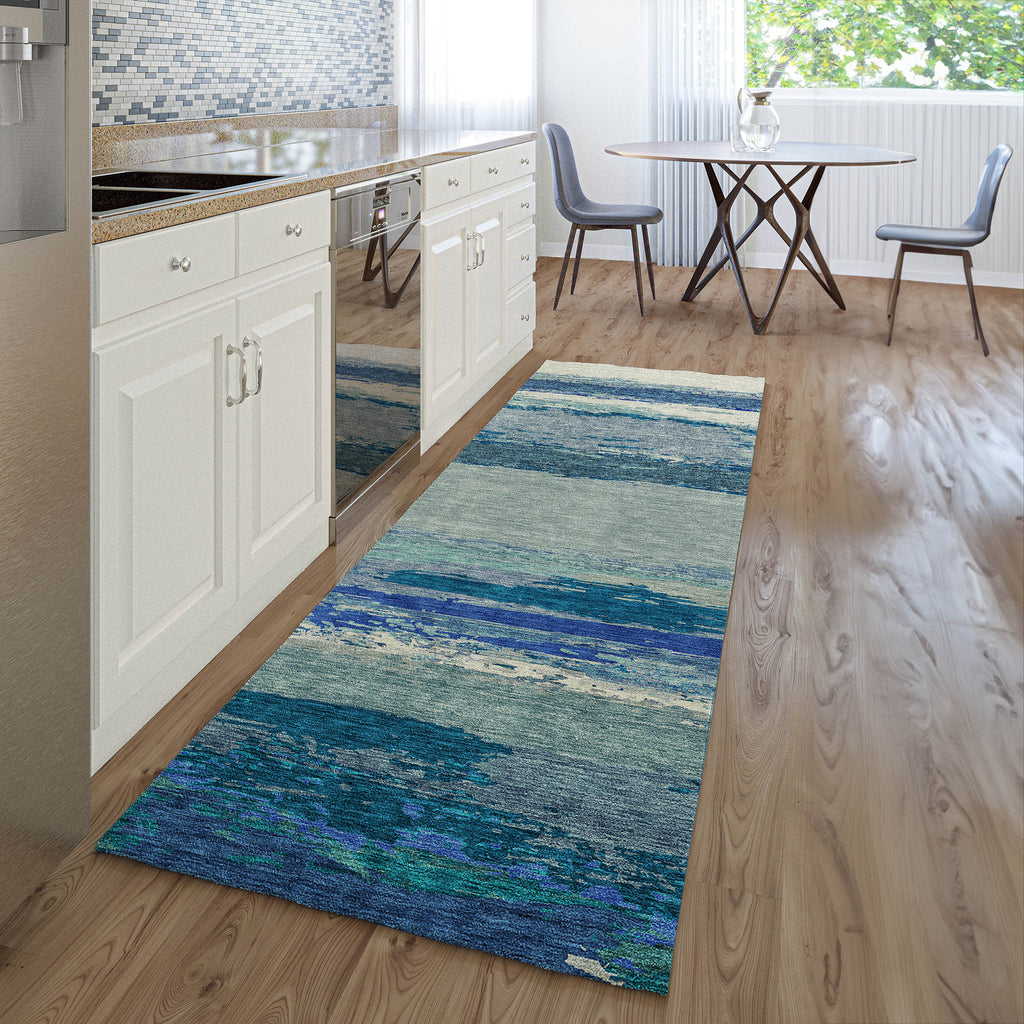 dalyn trevi tv8 blue rug