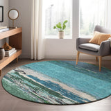dalyn trevi tv8 teal rug