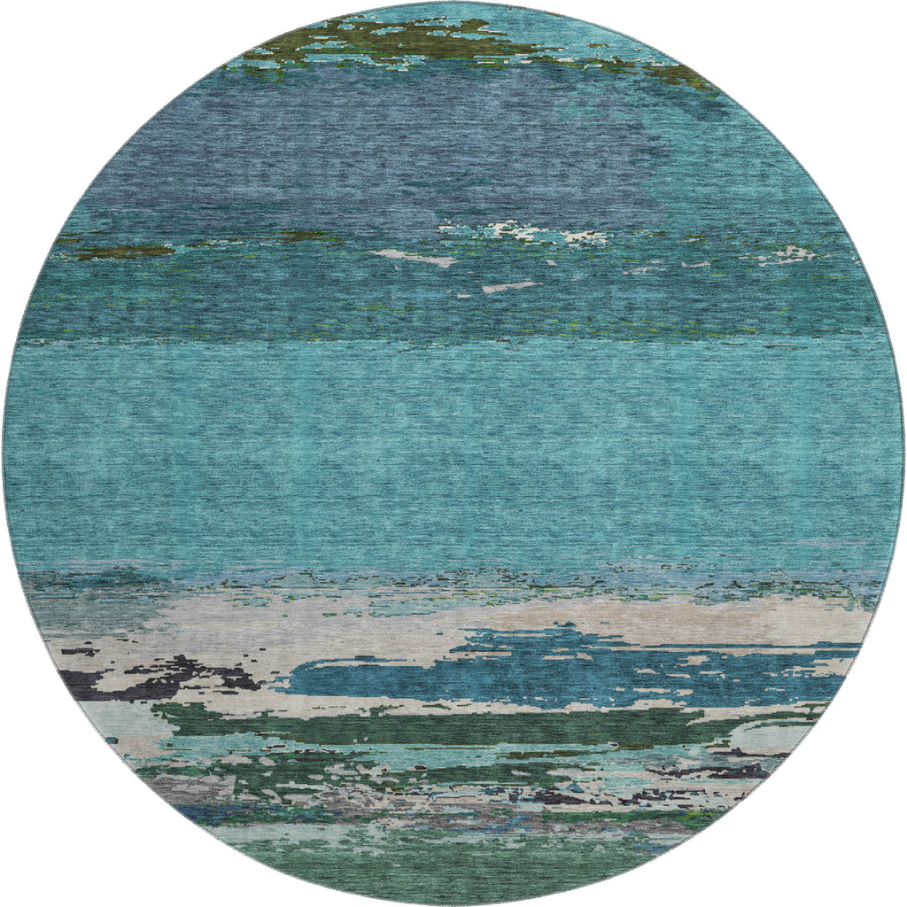 dalyn trevi tv8 teal rug