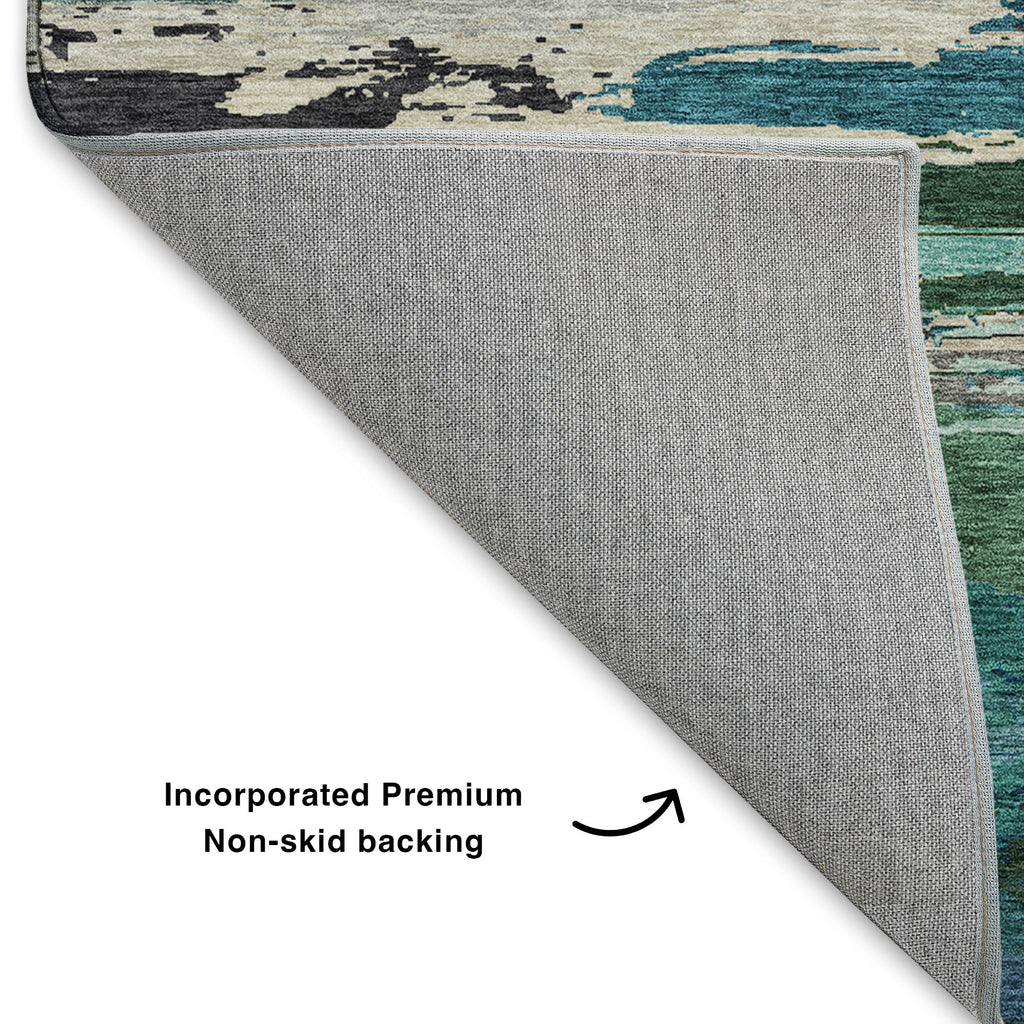 dalyn trevi tv8 teal rug