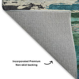 dalyn trevi tv8 teal rug