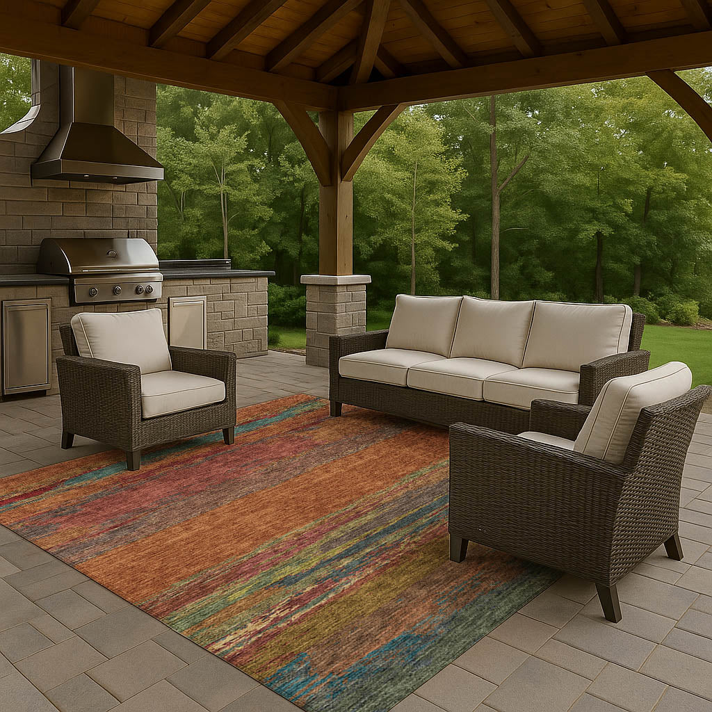 dalyn trevi tv8 terracotta rug