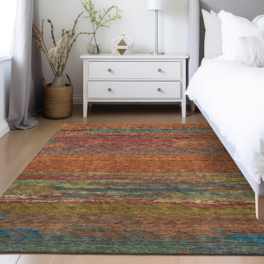 dalyn trevi tv8 terracotta rug