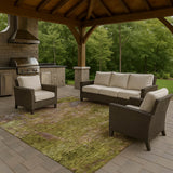 dalyn trevi tv9 green rug
