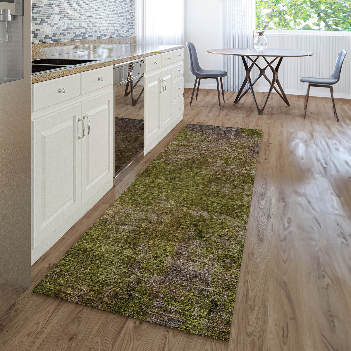 dalyn trevi tv9 green rug