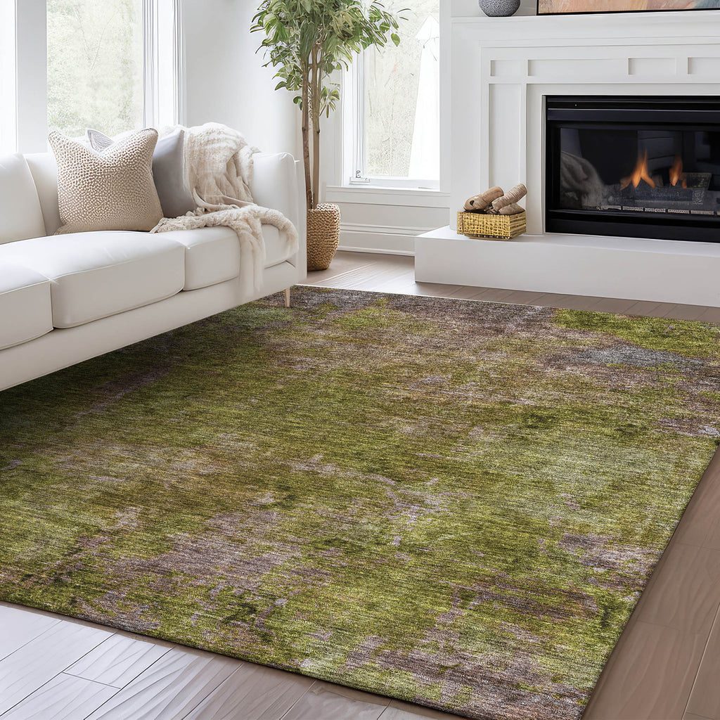 dalyn trevi tv9 green rug
