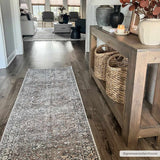 Hauteloom Jill JILL Dark Brown Machine Made Polyester Rug