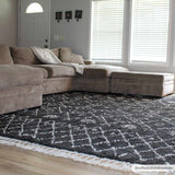 Hauteloom Thetford THET Charcoal Machine Made Polypropylene Rug