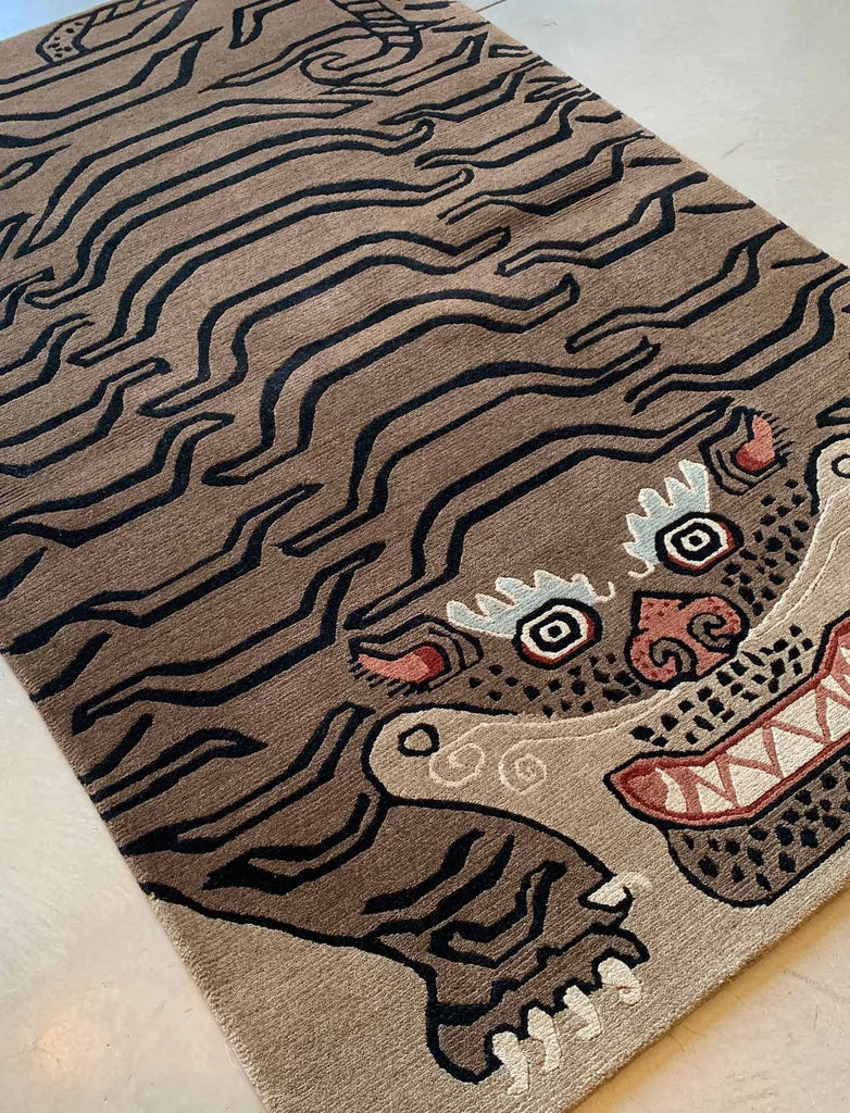 tibet rug company 60 ct tiger pelt mocha rug
