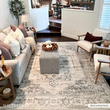 Hauteloom Tigris TGS2315 Gray Machine Made Polypropylene Rug