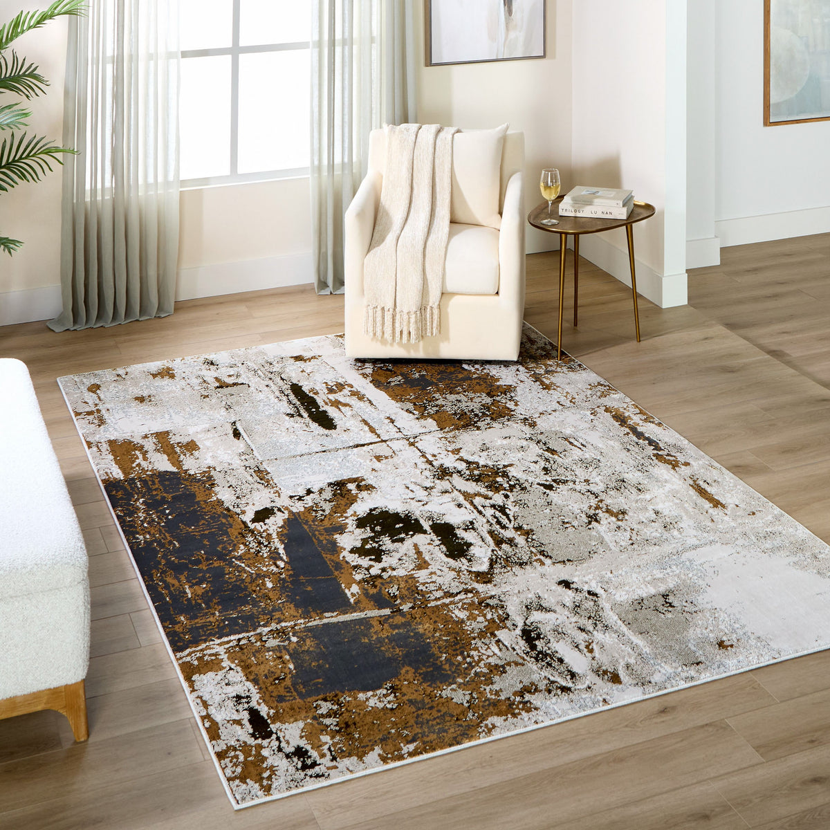 lavin artema u6009 brown rug