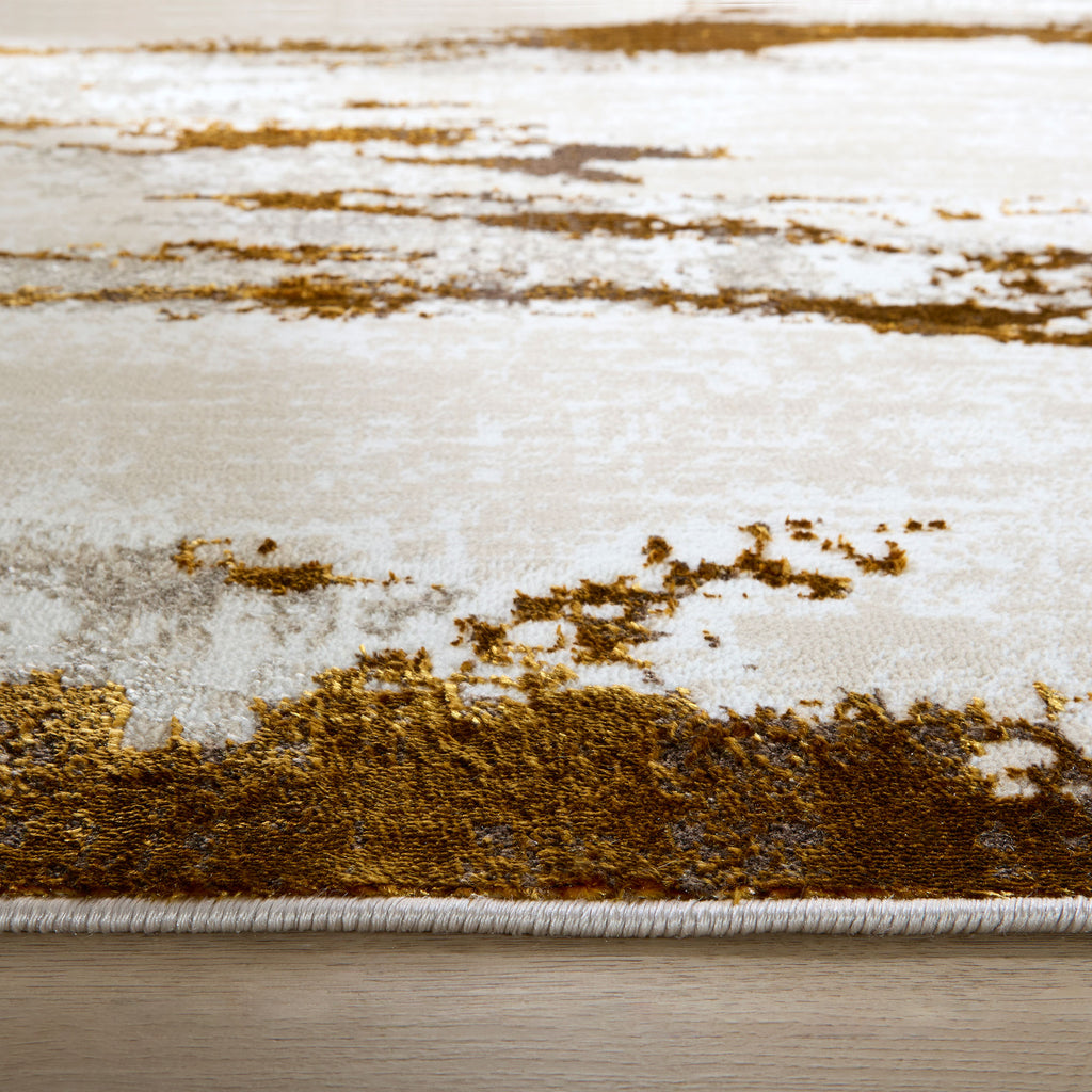 lavin sibel u7001 gold rug