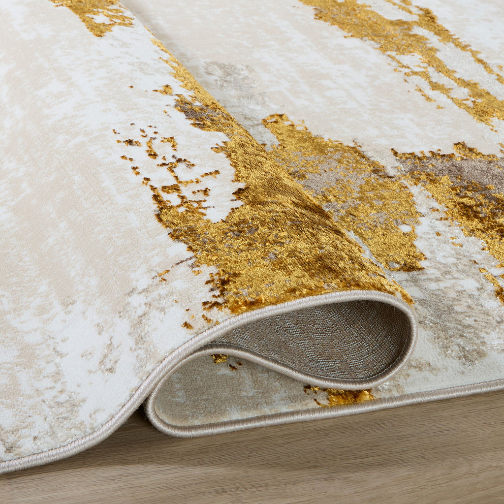 lavin sibel u7001 gold rug