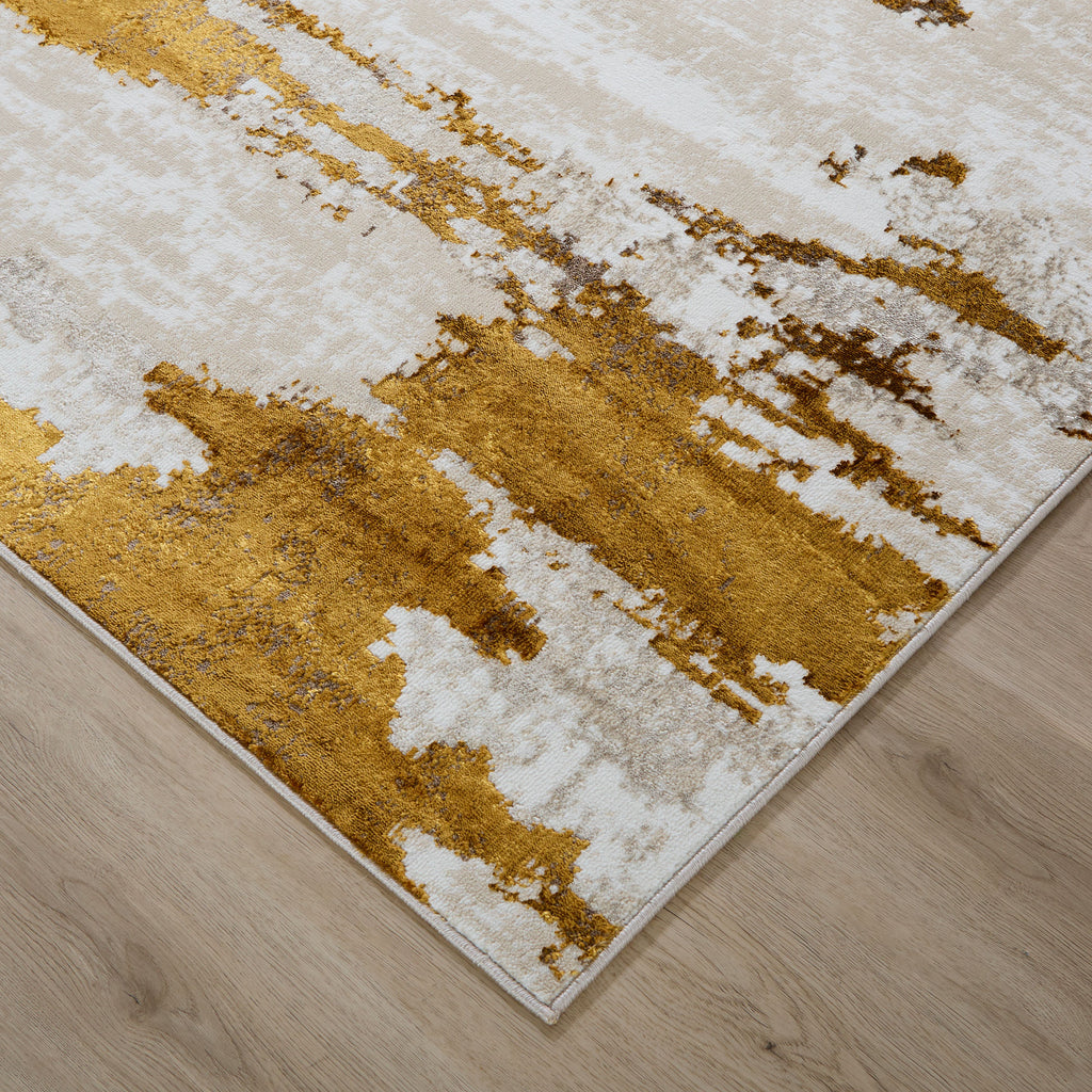 lavin sibel u7001 gold rug