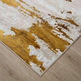 lavin sibel u7001 gold rug