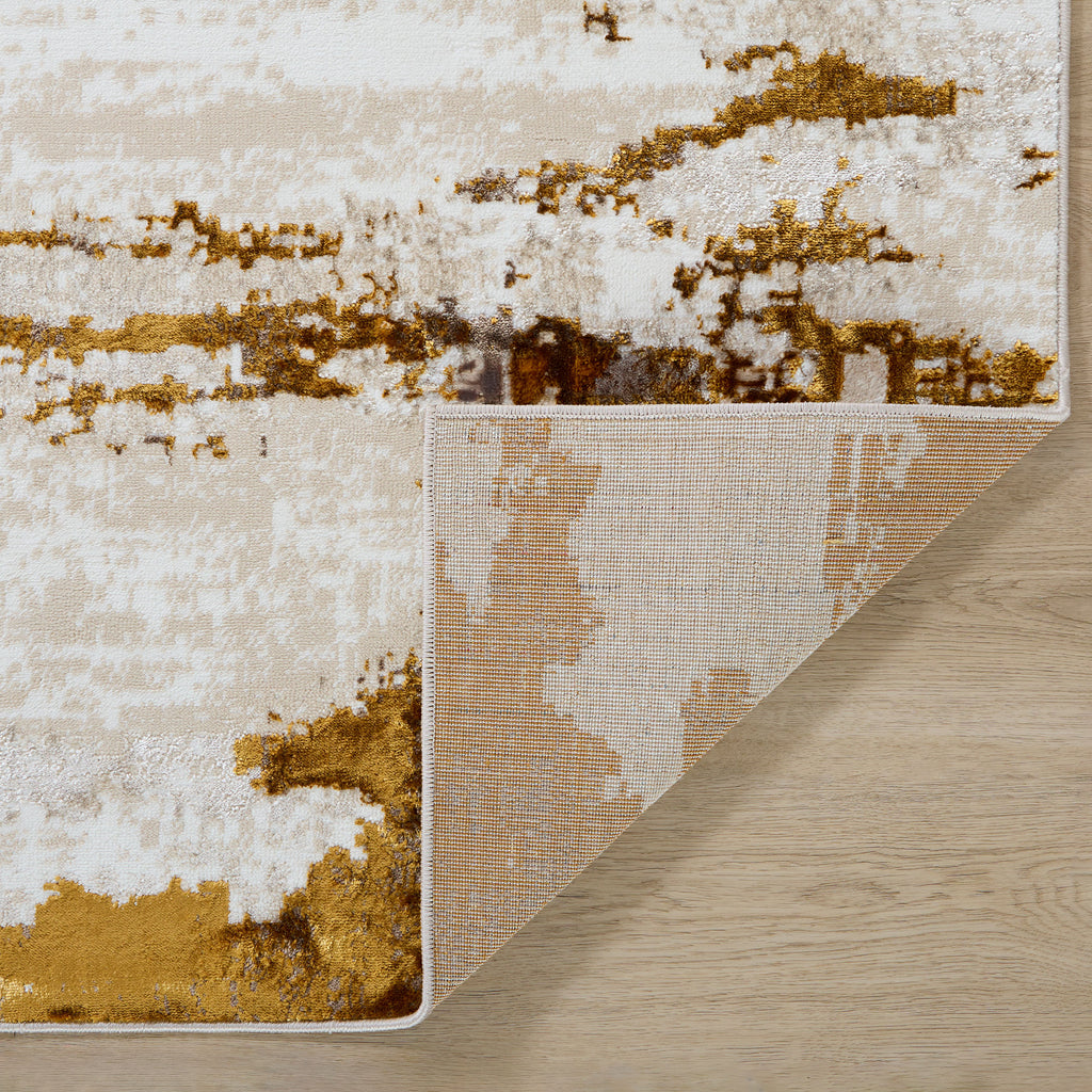 lavin sibel u7001 gold rug