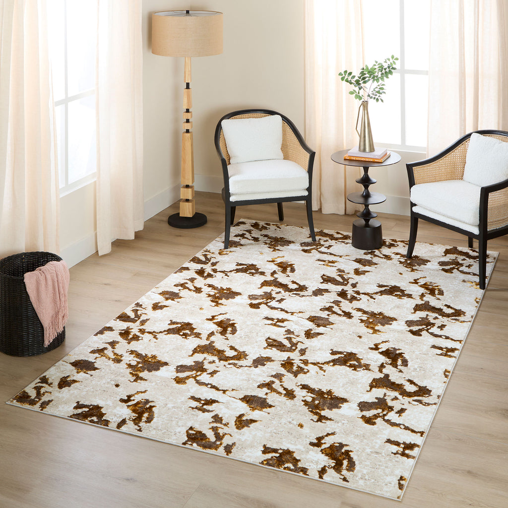 lavin sibel u7002 gold rug