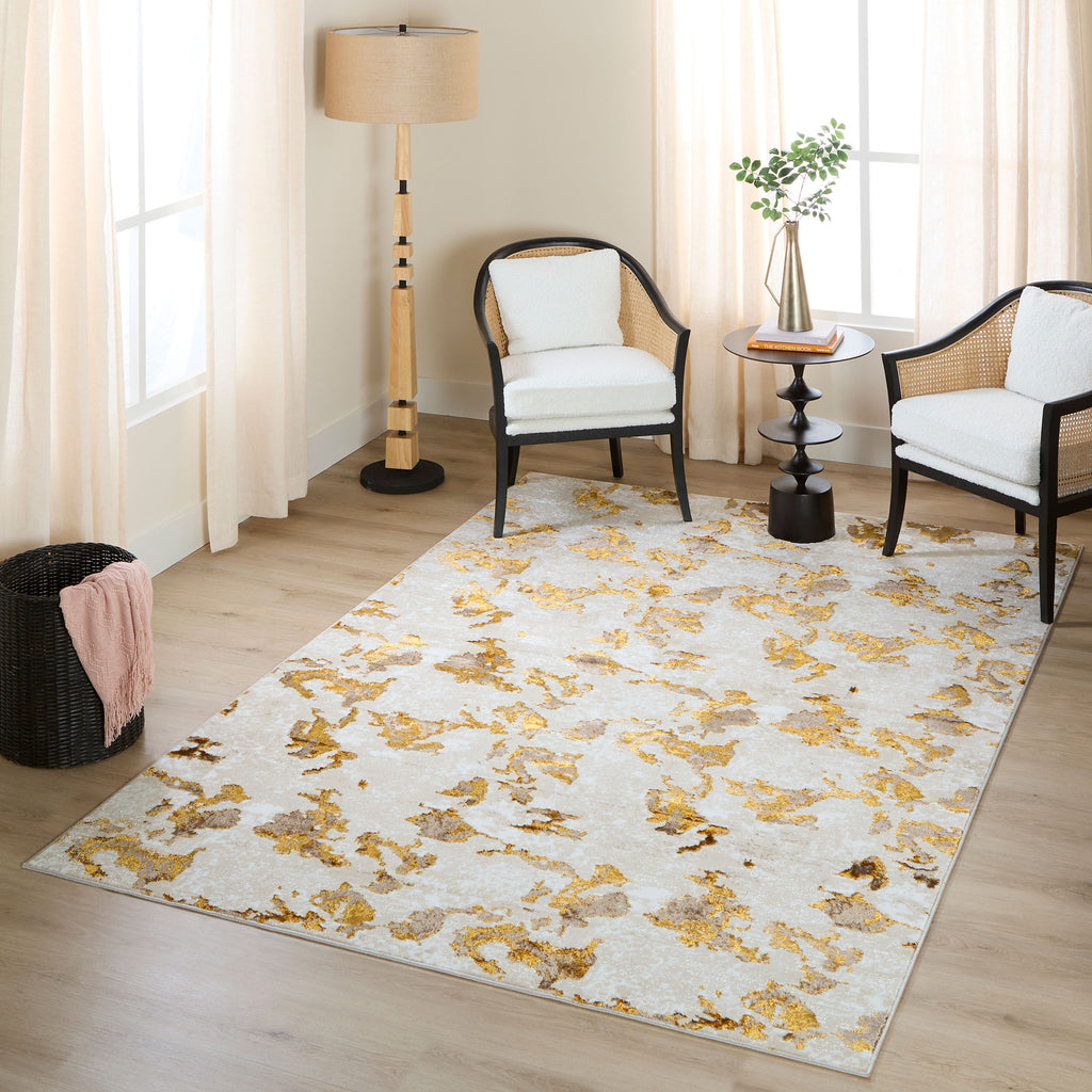 lavin sibel u7002 gold rug