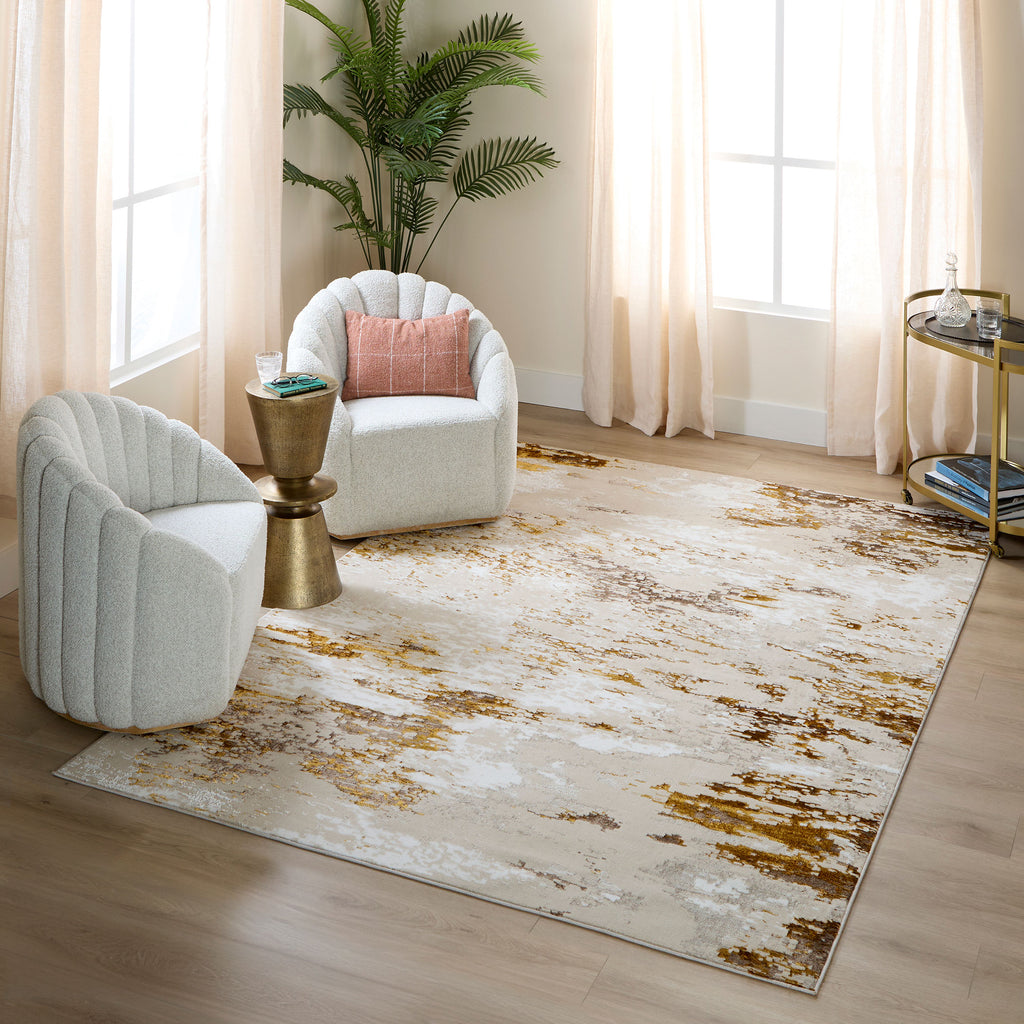 lavin sibel u7003 gold rug