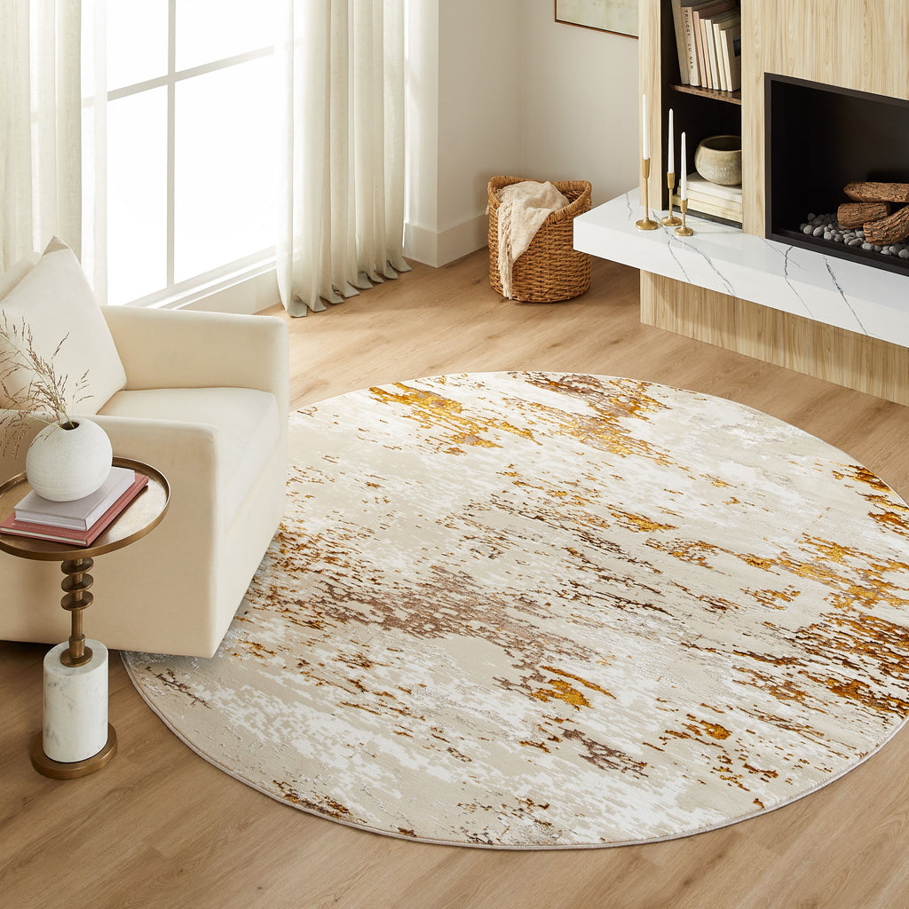 lavin sibel u7003 gold rug