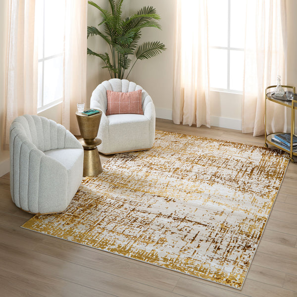 lavin sibel u7004 gold rug