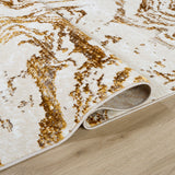 lavin sibel u7005 gold rug
