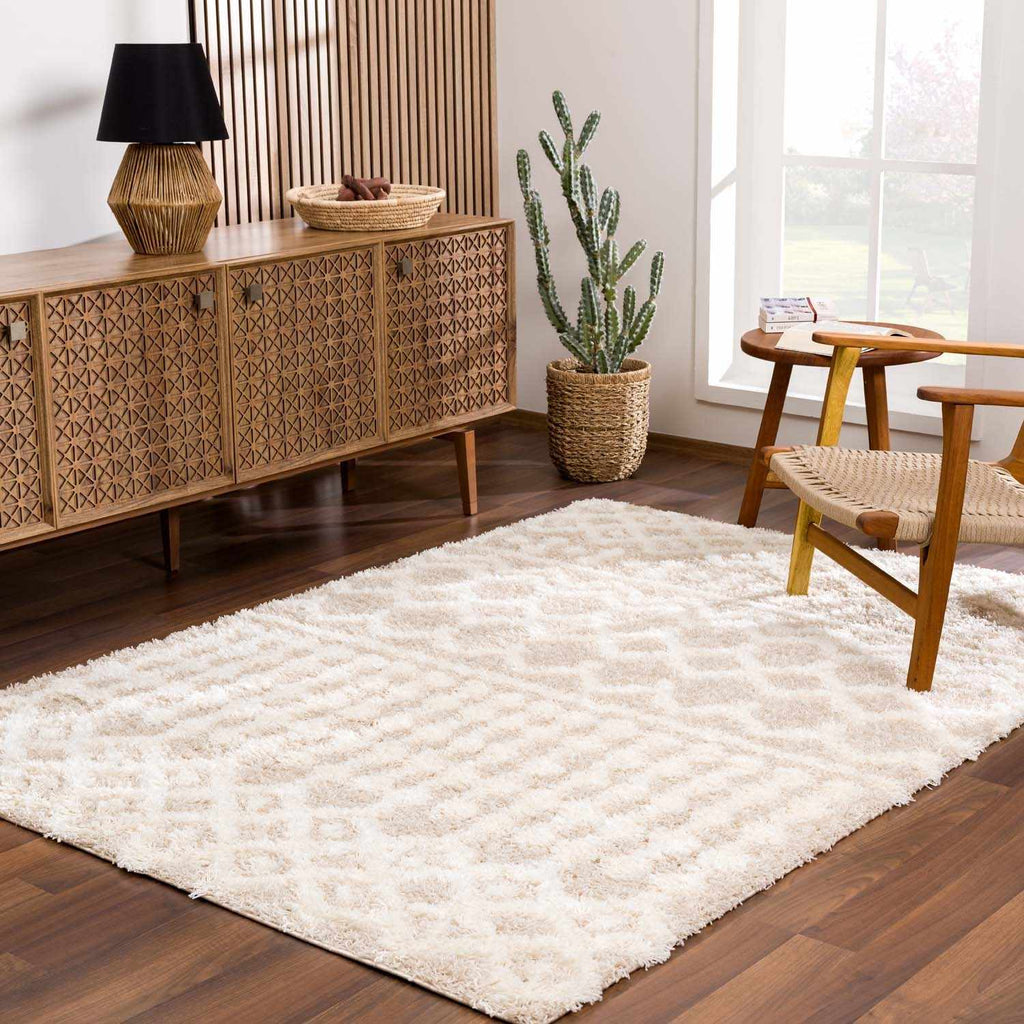Hauteloom Prompton PROM Cream Machine Made Polypropylene Rug