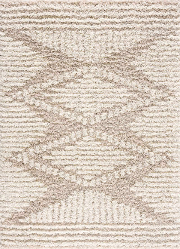 Hauteloom Igor IGO Beige Machine Made Polypropylene Rug