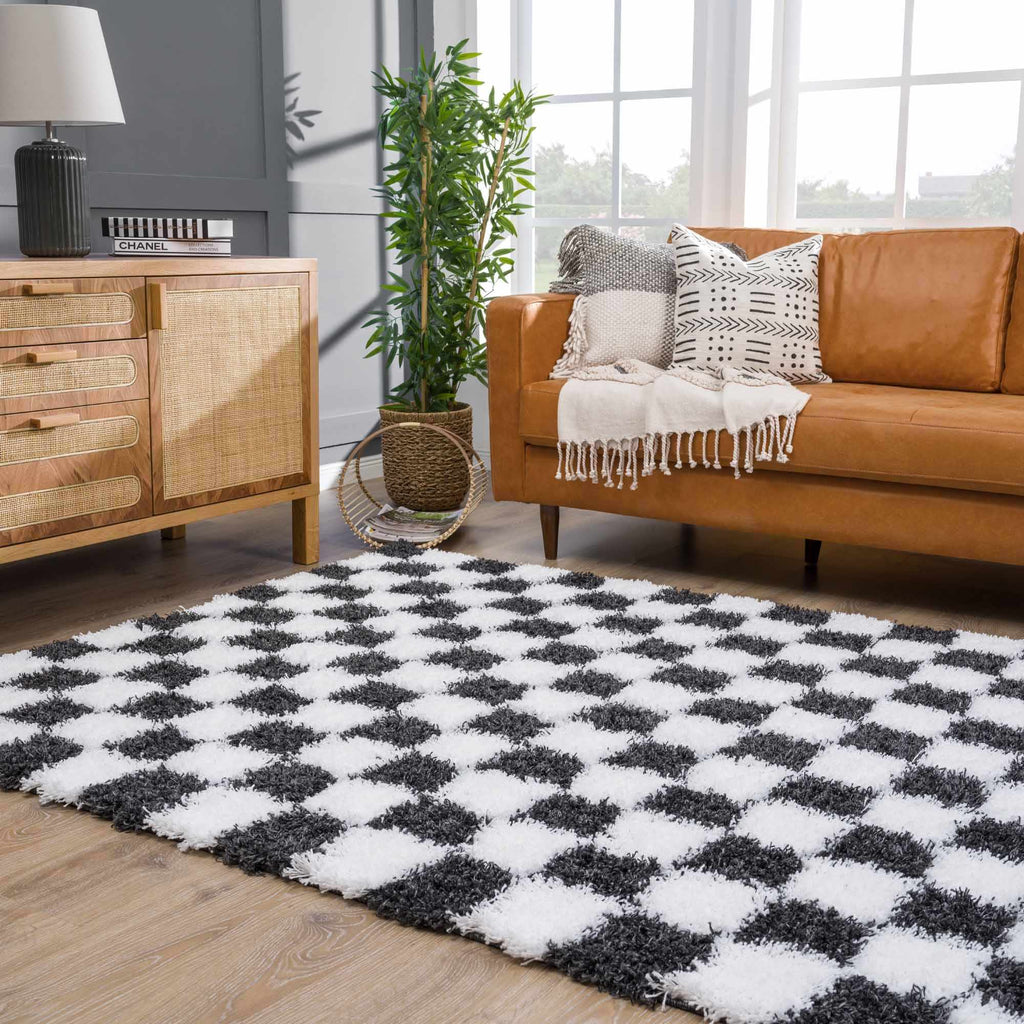 Hauteloom Atira ATIR White Machine Made Polypropylene Rug