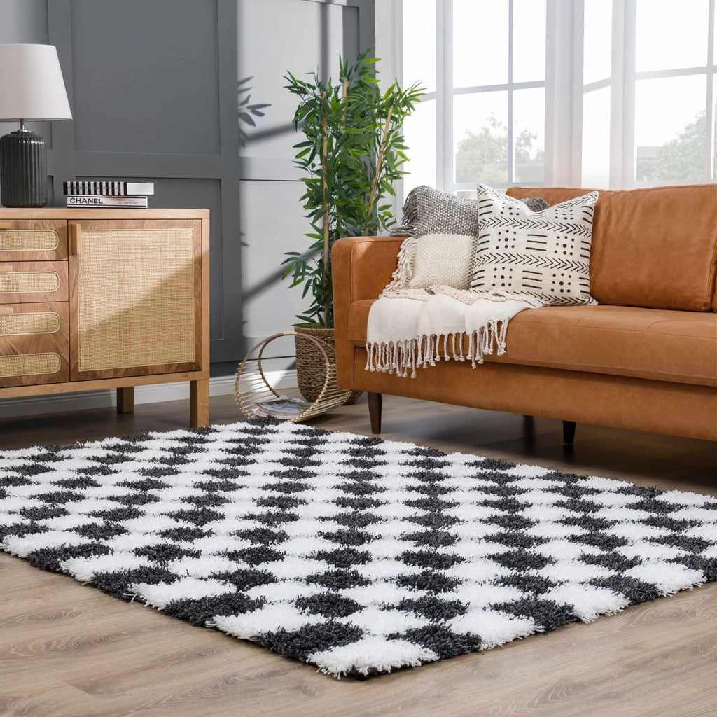 Hauteloom Atira ATIR White Machine Made Polypropylene Rug