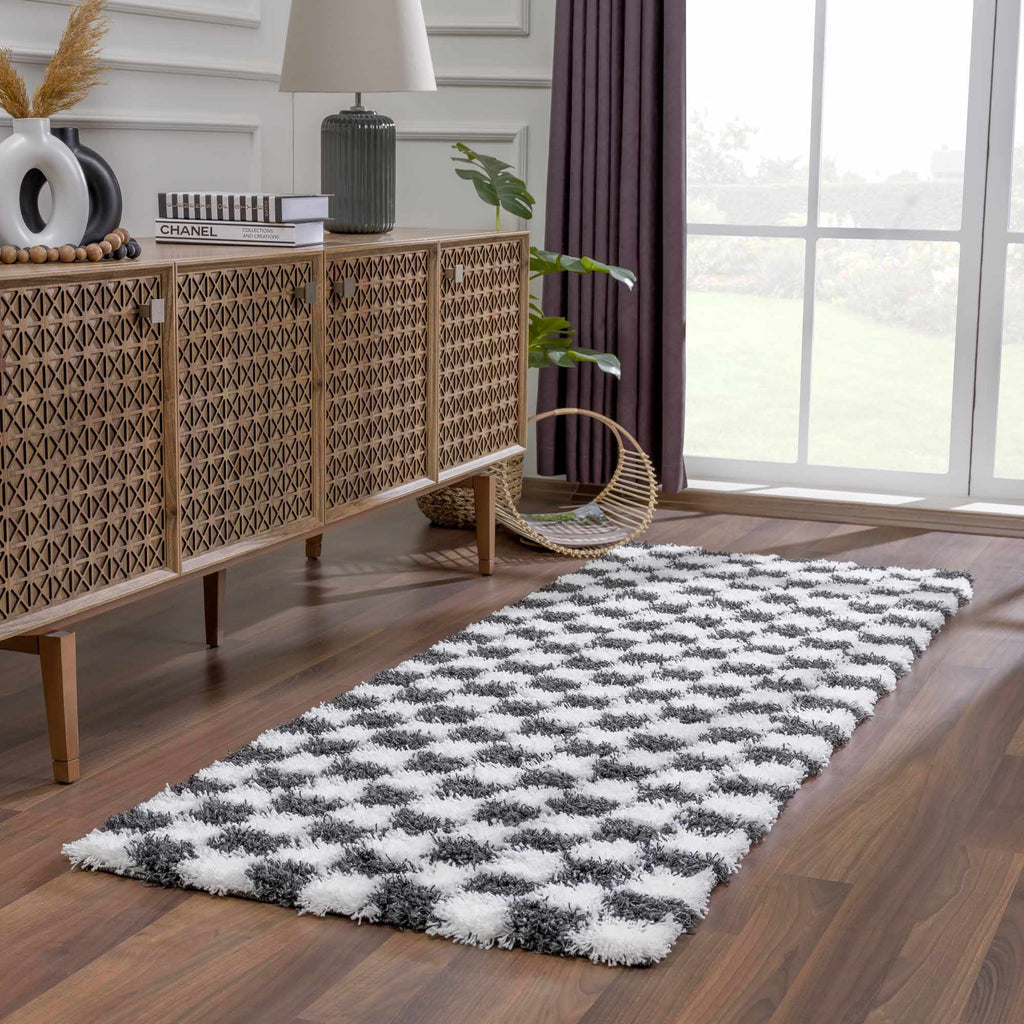 Hauteloom Atira ATIR White Machine Made Polypropylene Rug