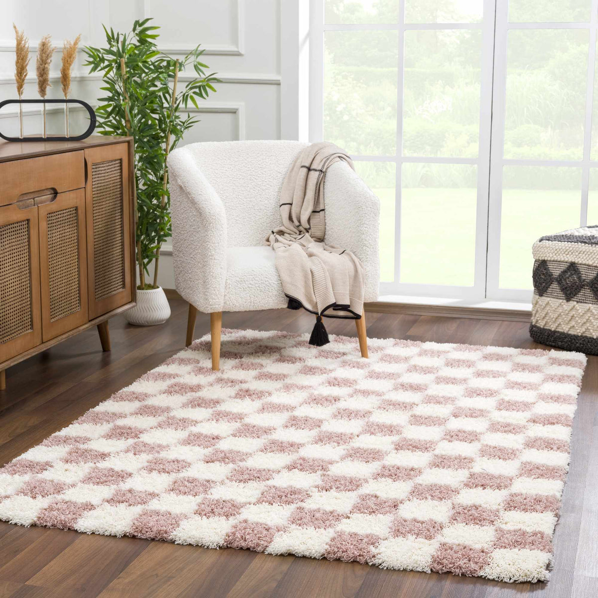 Hauteloom Atira SUSGATIRBA2 Cream Machine Made Polypropylene Rug
