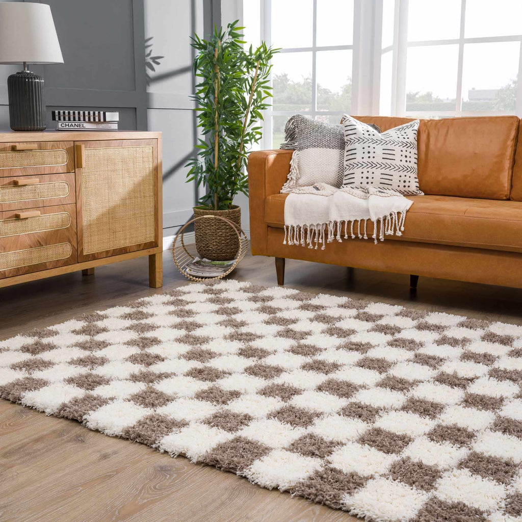 Hauteloom Atira SUSGATIRBA3 Cream Machine Made Polypropylene Rug